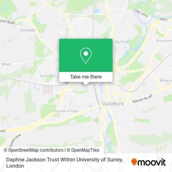 Daphne Jackson Trust Within University of Surrey map