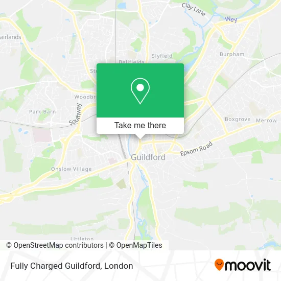 Fully Charged Guildford map