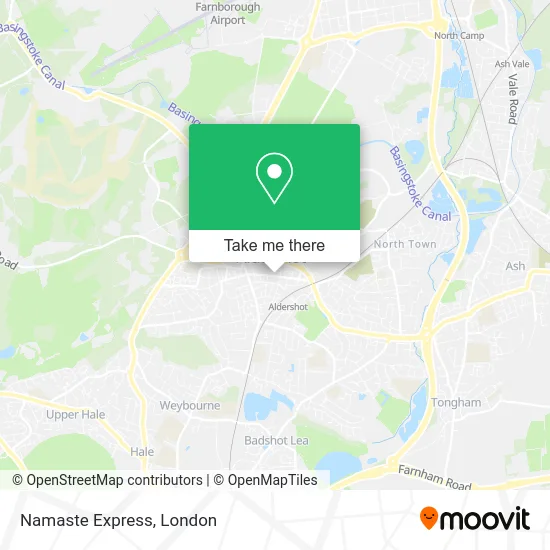 Namaste Express map