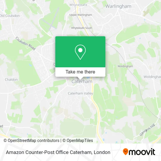 Amazon Counter-Post Office Caterham map