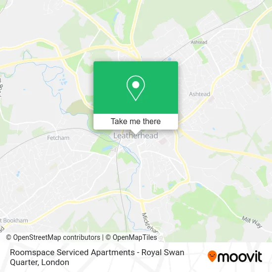 Roomspace Serviced Apartments - Royal Swan Quarter map