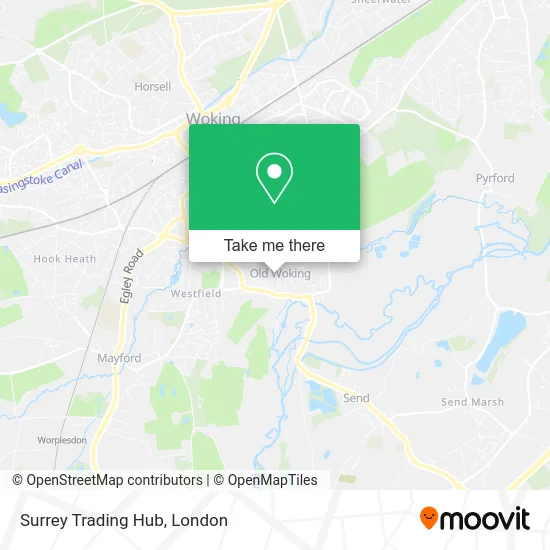 Surrey Trading Hub map