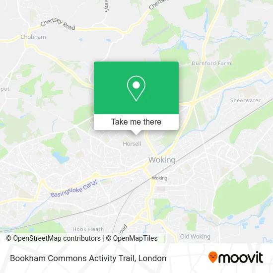 Bookham Commons Activity Trail map