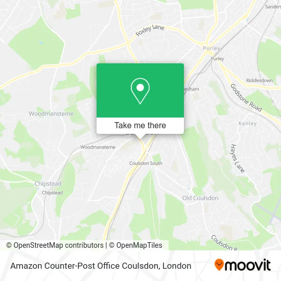 Amazon Counter-Post Office Coulsdon map