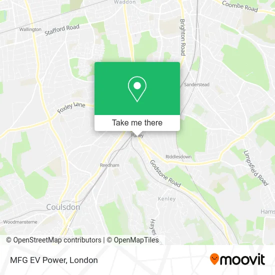 MFG EV Power map