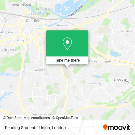Reading Students' Union map