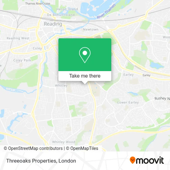 Threeoaks Properties map
