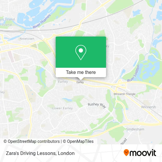 Zara's Driving Lessons map