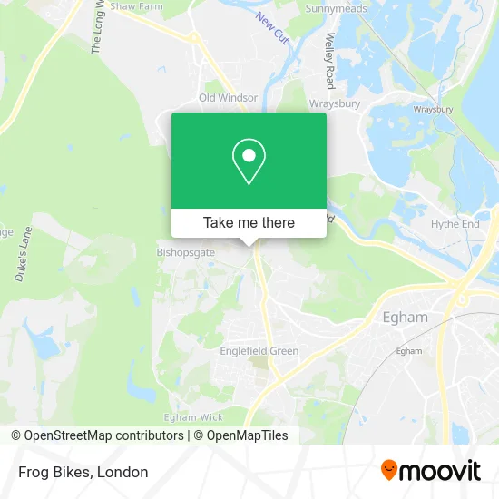 Frog Bikes map