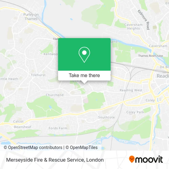 Merseyside Fire & Rescue Service map