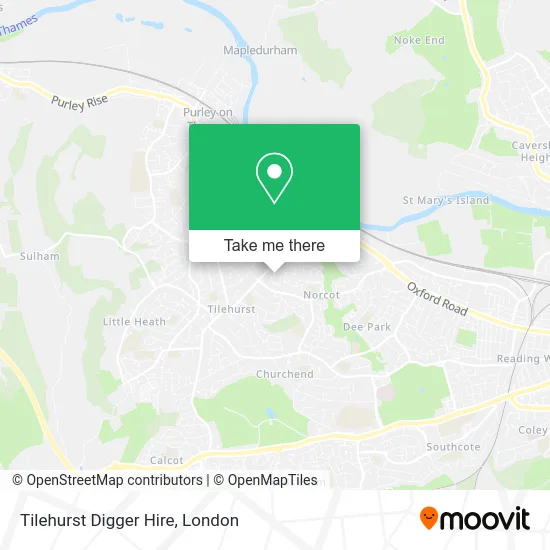 Tilehurst Digger Hire map