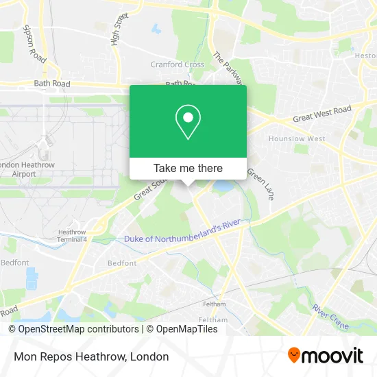 Mon Repos Heathrow map