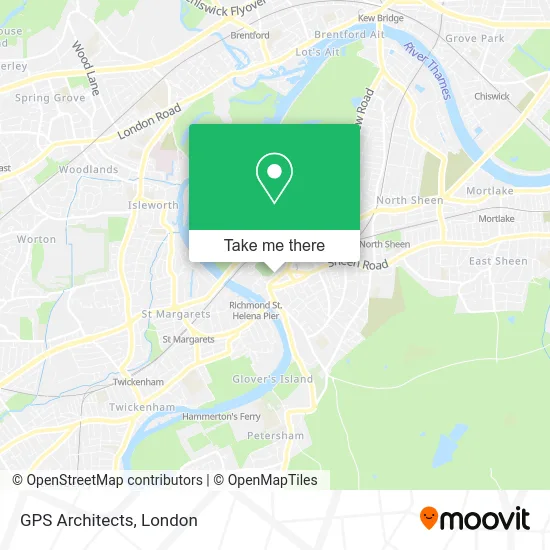 GPS Architects map