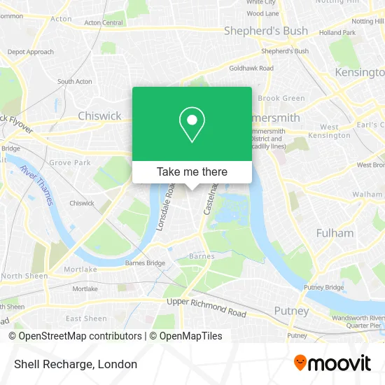 Shell Recharge map