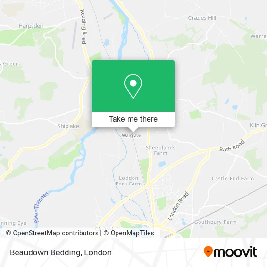 Beaudown Bedding map
