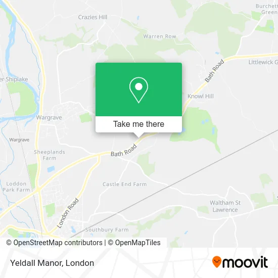 Yeldall Manor map