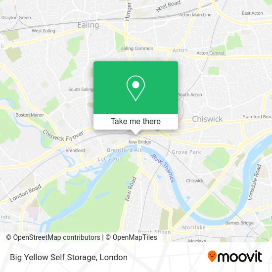 Big Yellow Self Storage map