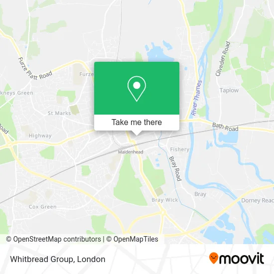 Whitbread Group map