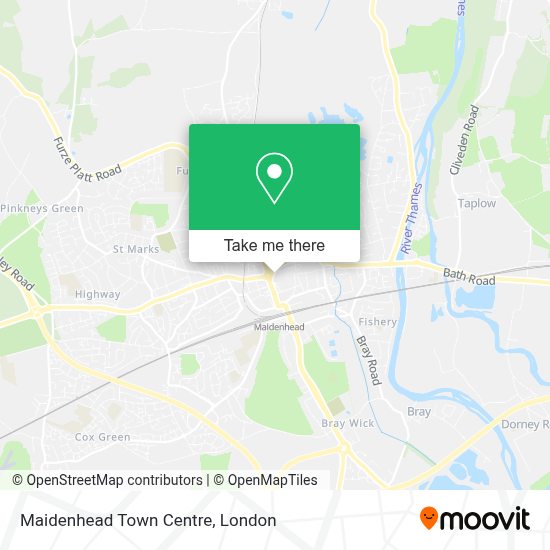 Maidenhead Postcode Map How to get to Maidenhead Town Centre in Maindenhead by train or bus?