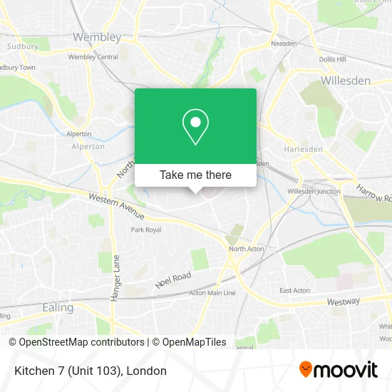 Kitchen 7 (Unit 103) map