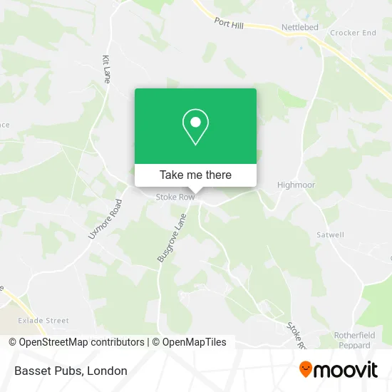 Basset Pubs map