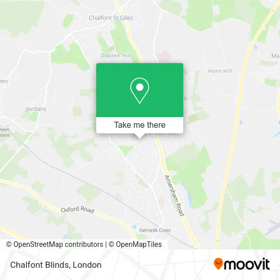 Chalfont Blinds map