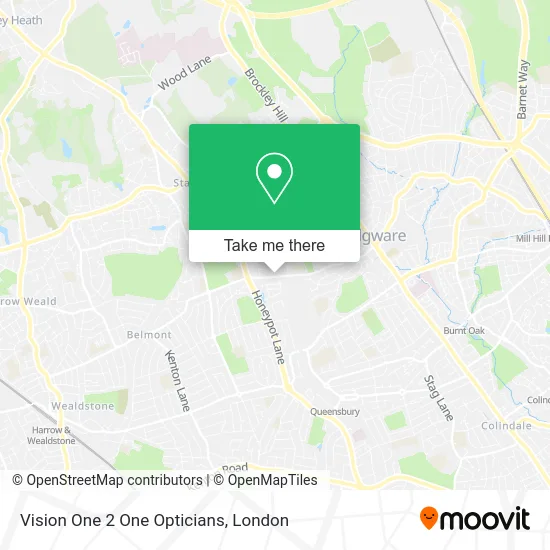 Vision One 2 One Opticians map