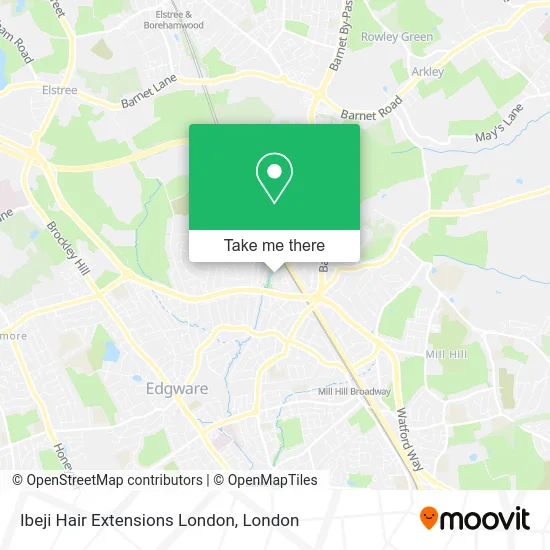 Ibeji Hair Extensions London map