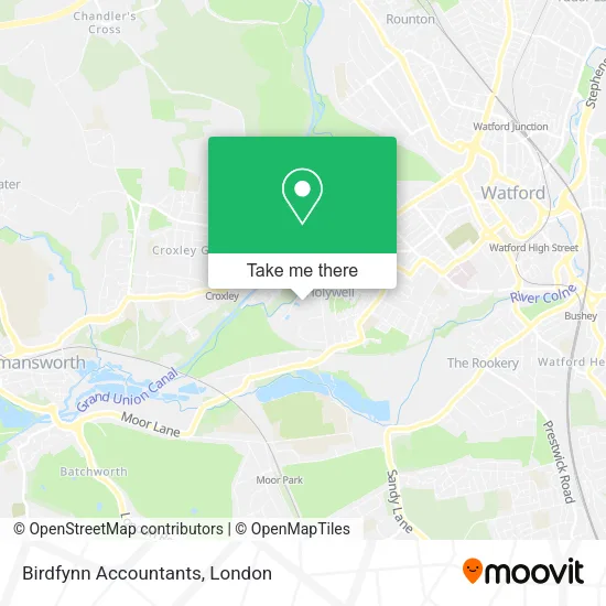Birdfynn Accountants map