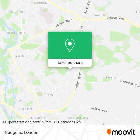 Budgens map