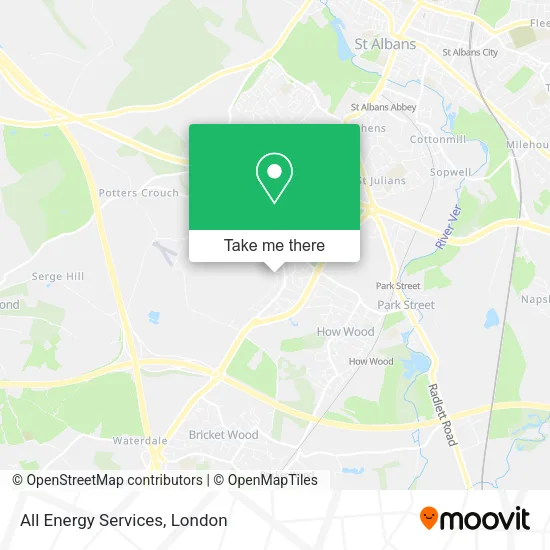 All Energy Services map