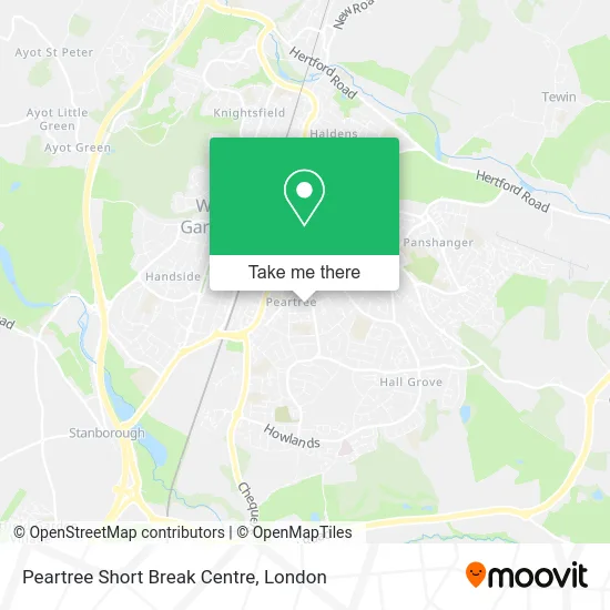 Peartree Short Break Centre map