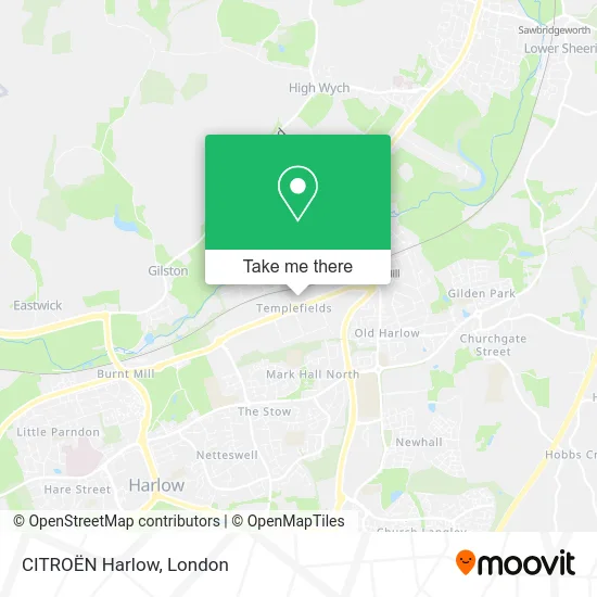 CITROËN Harlow map