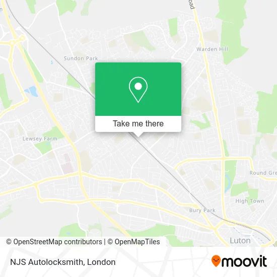 NJS Autolocksmith map