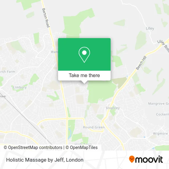 Holistic Massage by Jeff map