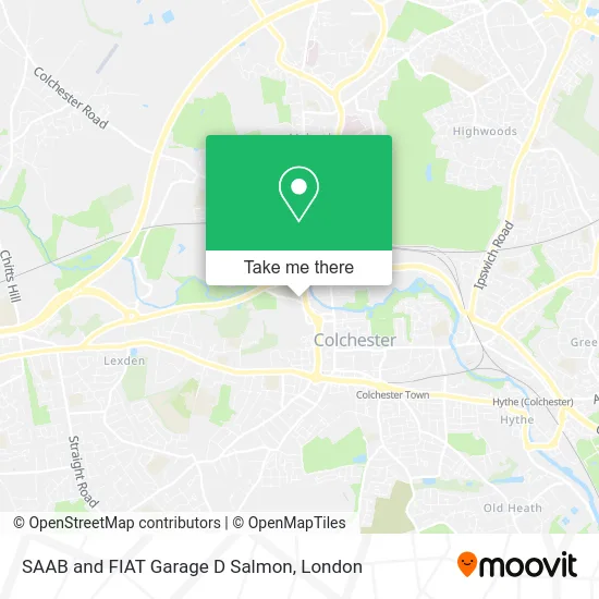 SAAB and FIAT Garage D Salmon map