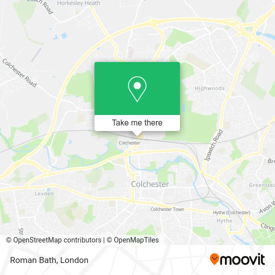 Roman Bath map