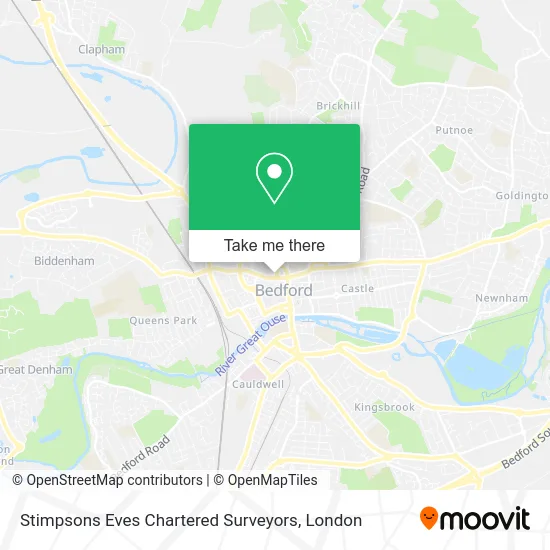 Stimpsons Eves Chartered Surveyors map