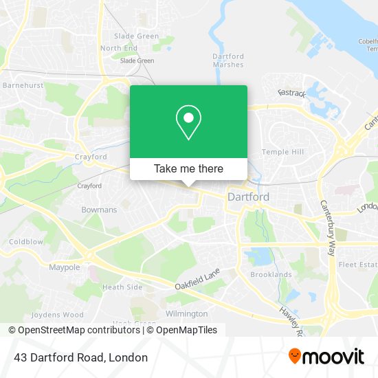 43 Dartford Road map