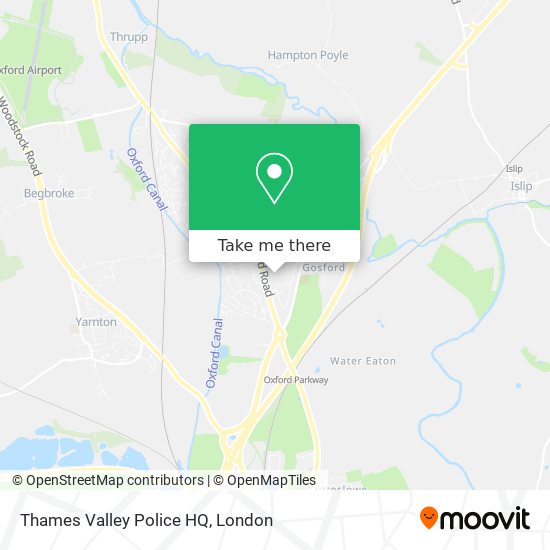 Thames Valley Police HQ map