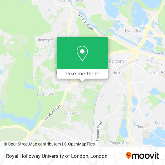 Royal Holloway University of London map