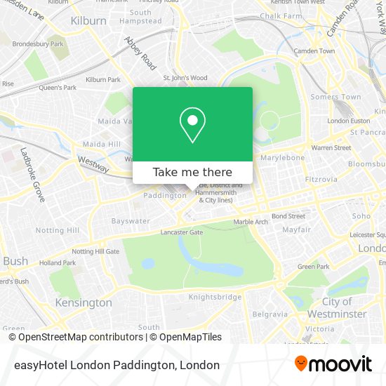 easyHotel London Paddington map
