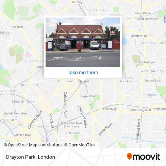 Drayton Park map