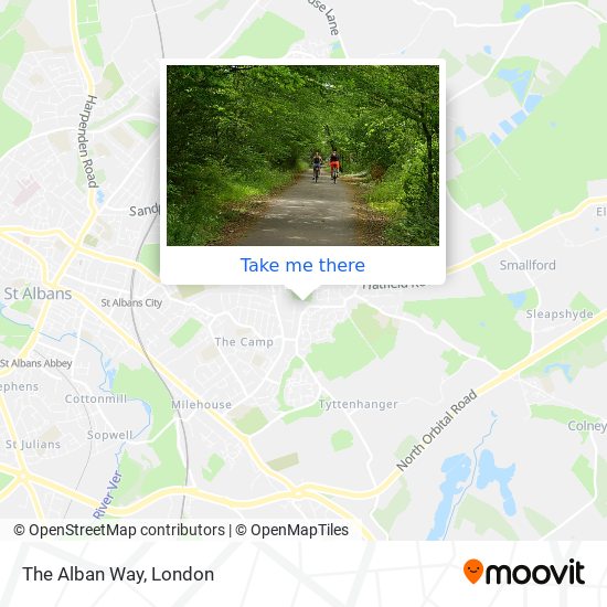 The Alban Way map
