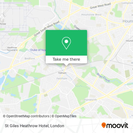 St Giles Heathrow Hotel map