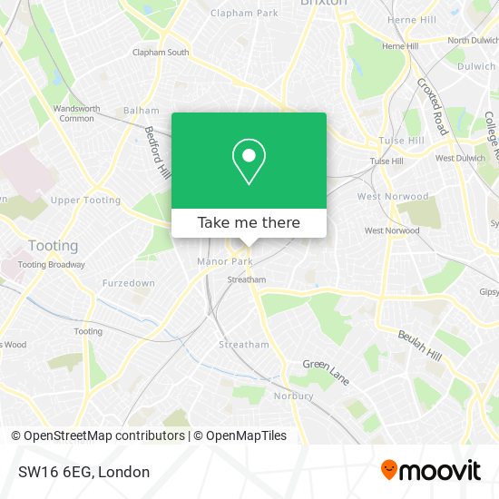 SW16 6EG map