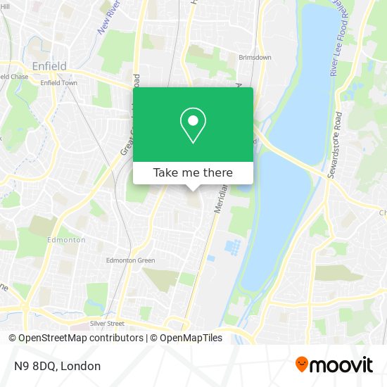 N9 8DQ map