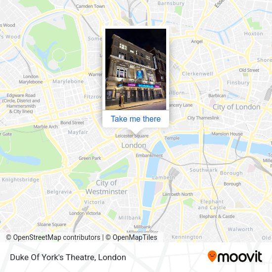 Duke Of York's Theatre map