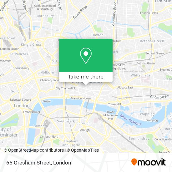 65 Gresham Street map