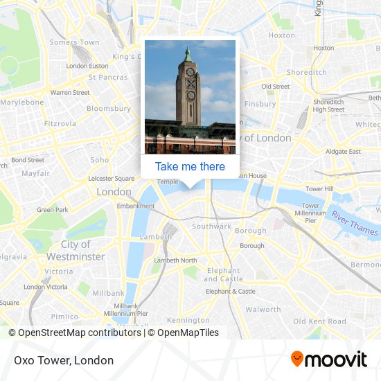 Oxo Tower map